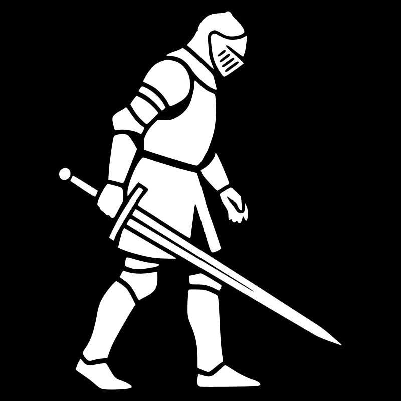 Ritter Symbol Icon Minimalistisch