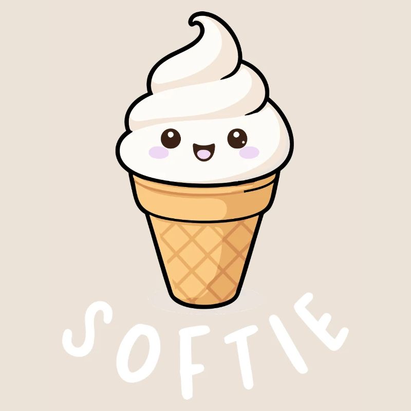 Softie Softeis Liebe Minimal Statement