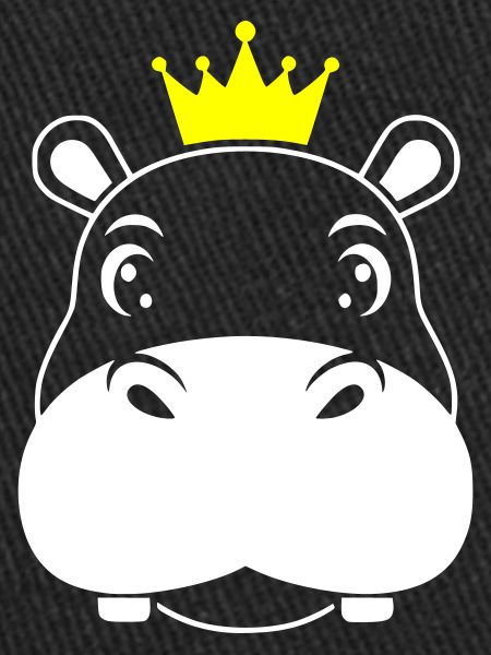 Roi Hippopotame Prince Héritier Vector