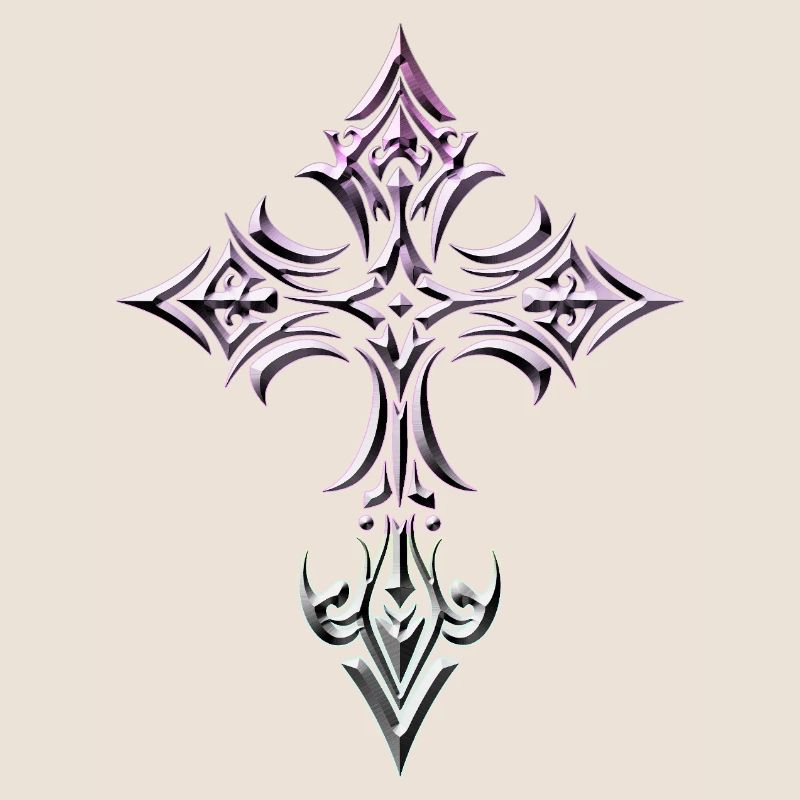 Gradient Gothic Cross
