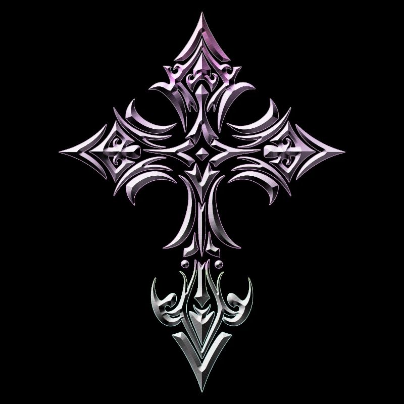 Croix gothique en gradient