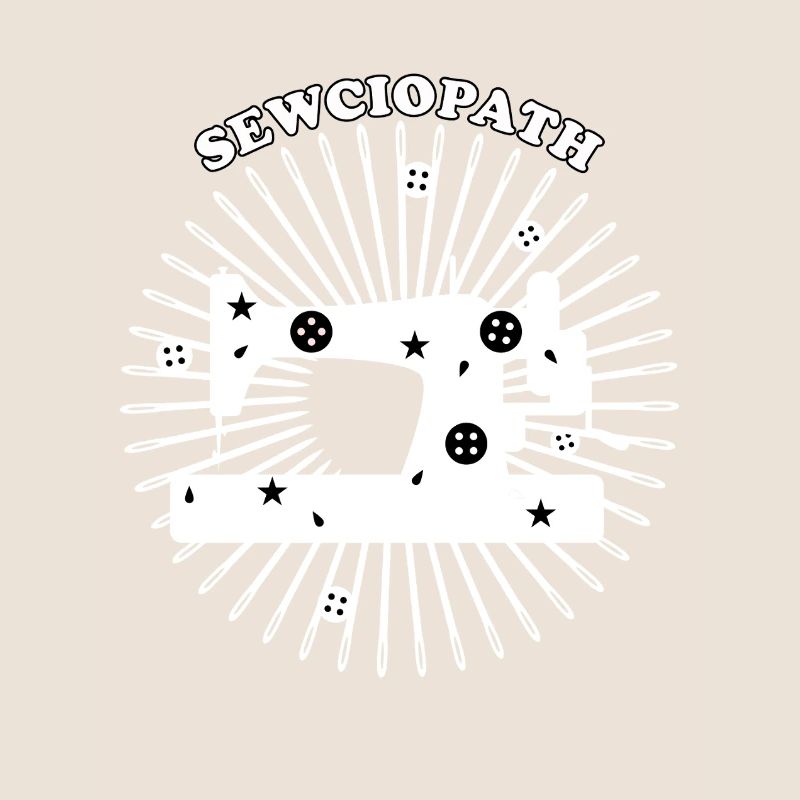 Conception de machine à coudre - Blanc