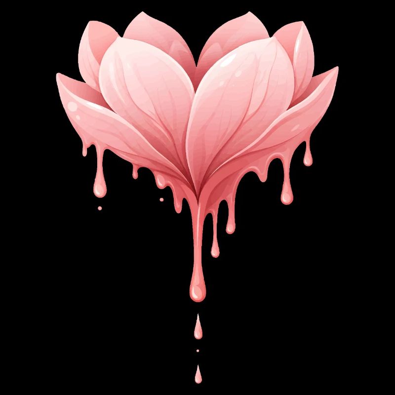 Illustration de fleur de lotus avec gouttes