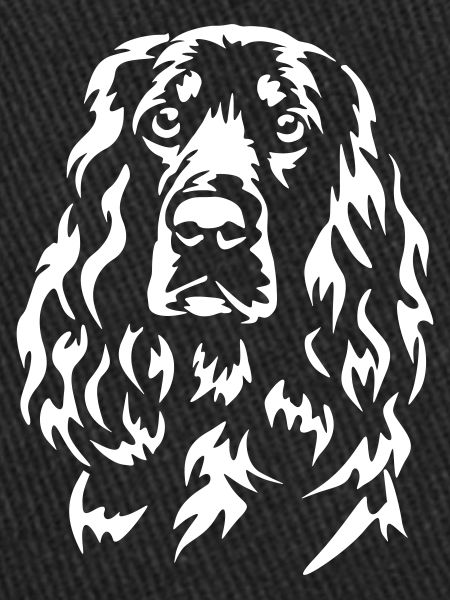 Field Spaniel Head "Black Edition"