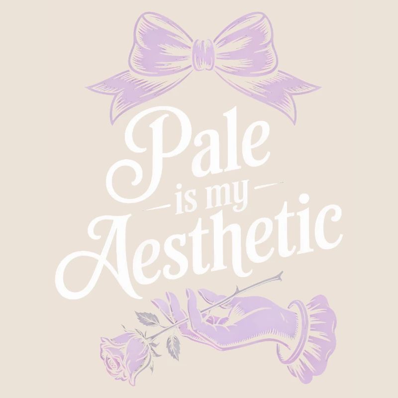 Pale Aesthetic Rose Bow