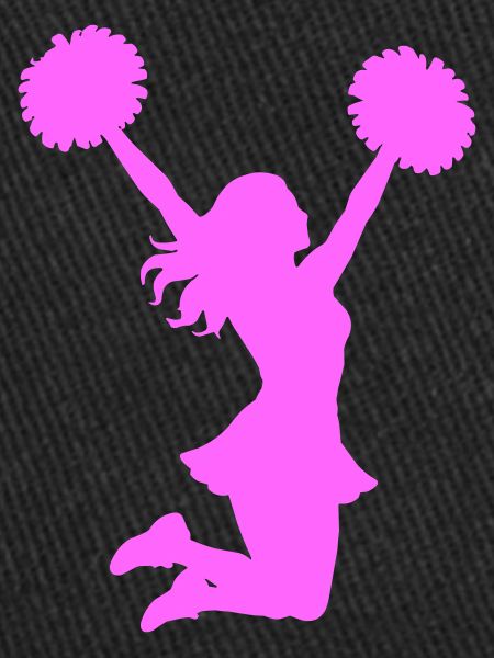 Pink Cheerleader Silhouette