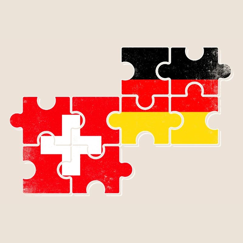 Schweiz Deutschland Flagge Schweizer Deutscher