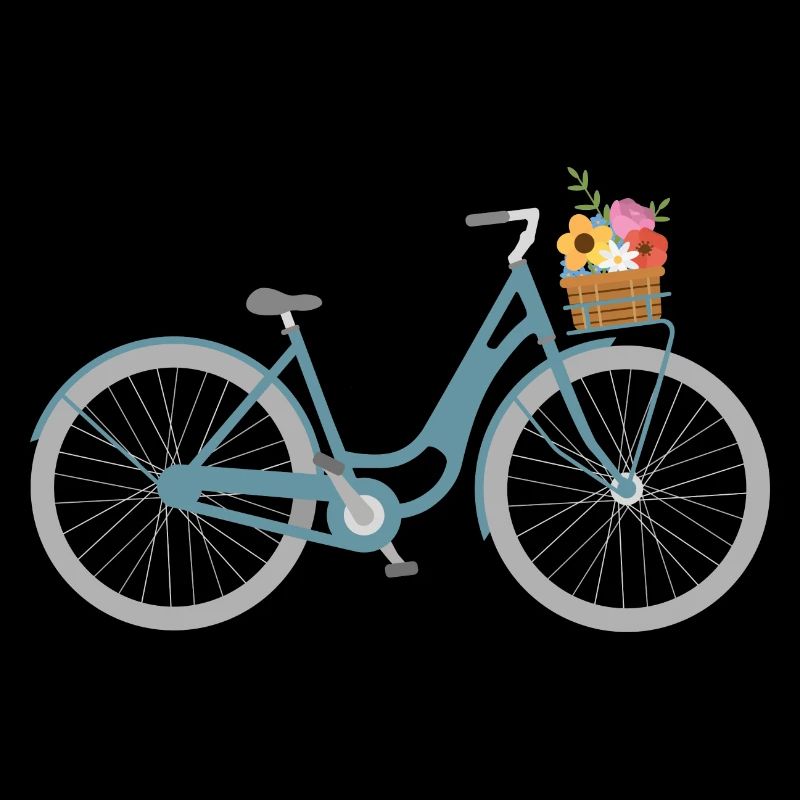 Fahrrad mit Blumen