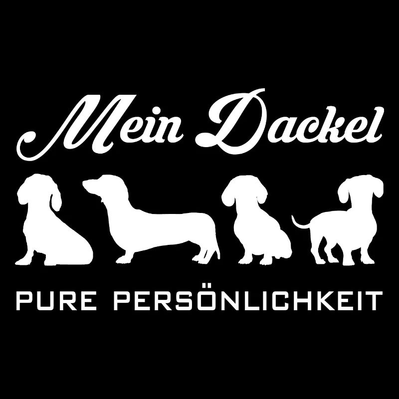 Dackel Persönlichkeit auf vier Pfoten Dackelgrafik