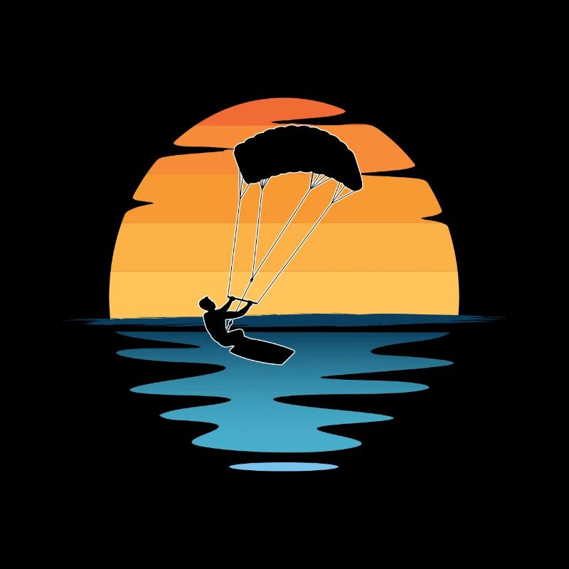 Kitesurf Coucher de soleil