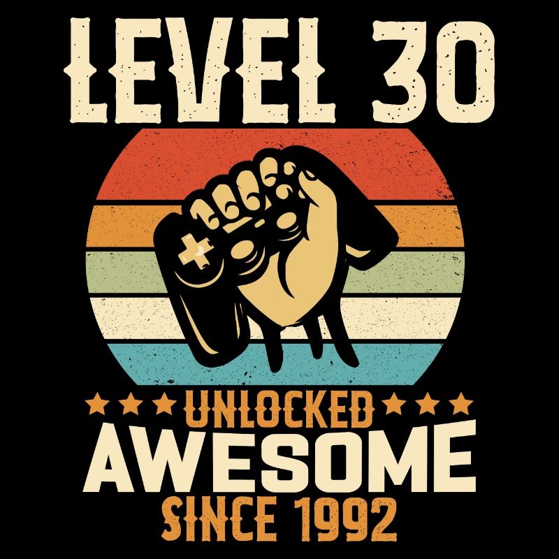 Level 30 Jahre freigeschaltetes Gaming Geburtstagsgeschenk