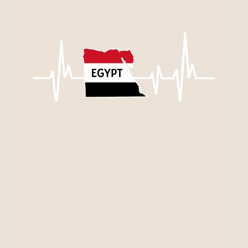 Heartbeat Design Drapeau égyptien Egypte