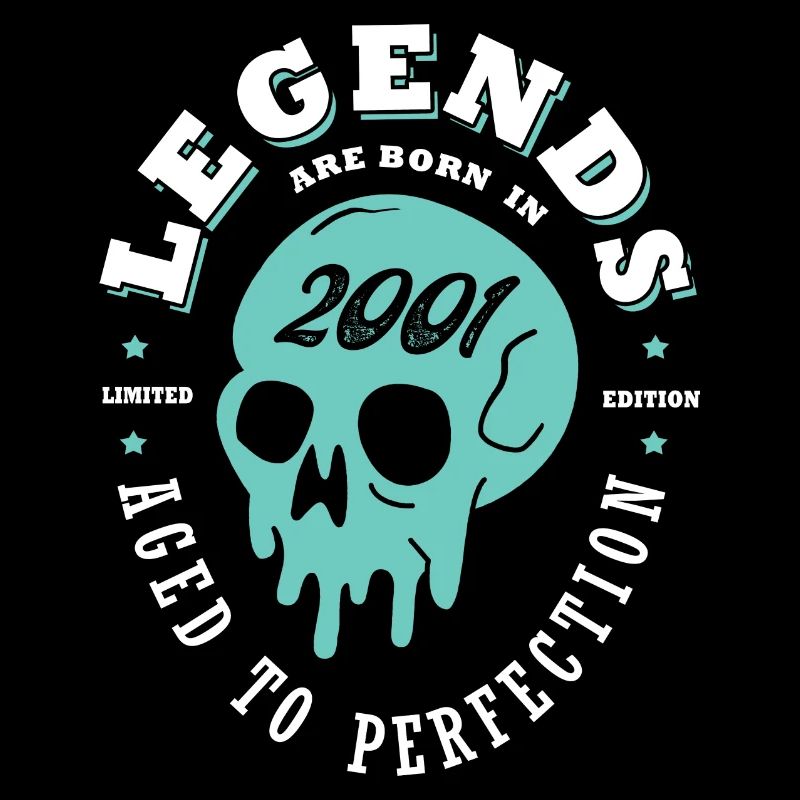 2001 anniversaire skull 22 ans