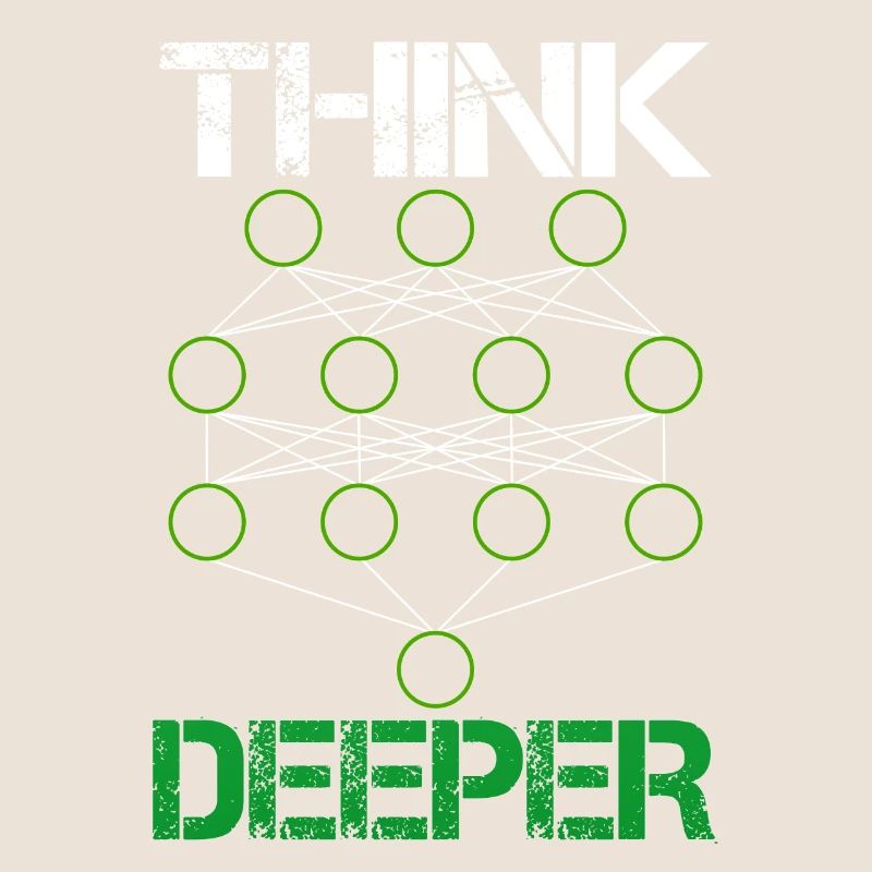 Künstliche Intelligenz think deeper Geschenk