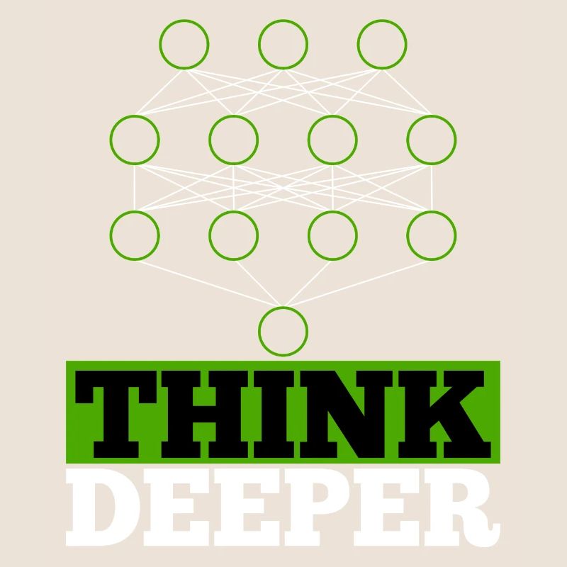 Künstliche Intelligenz think deeper Geschenk