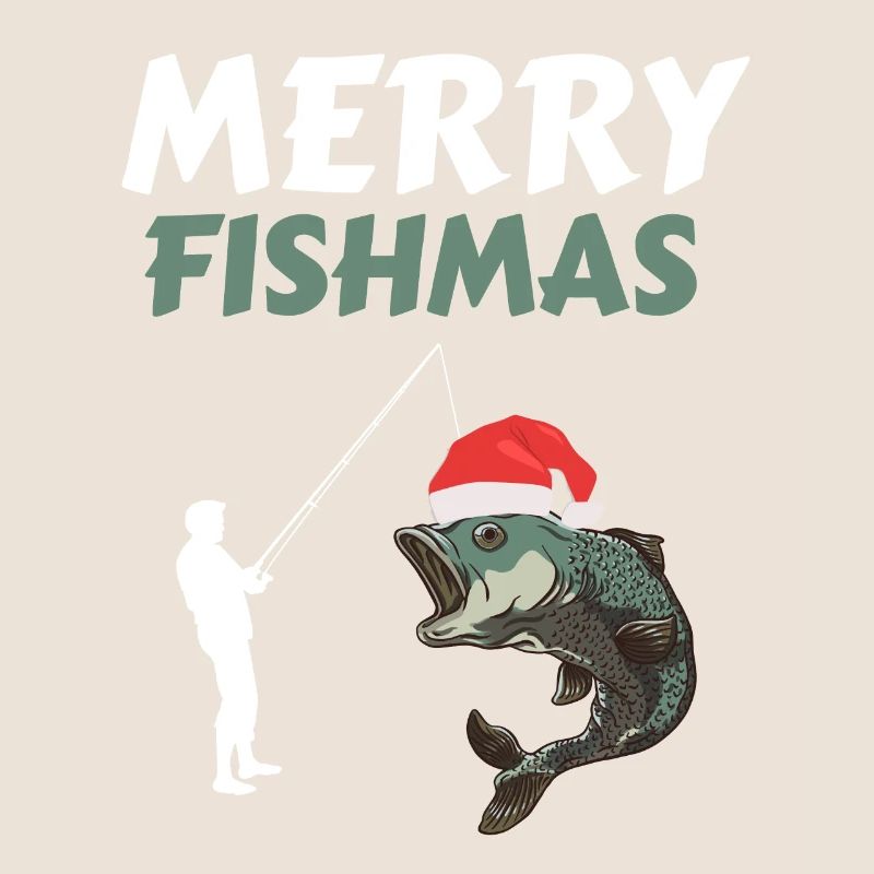 Drôle de pêcheur de Noël