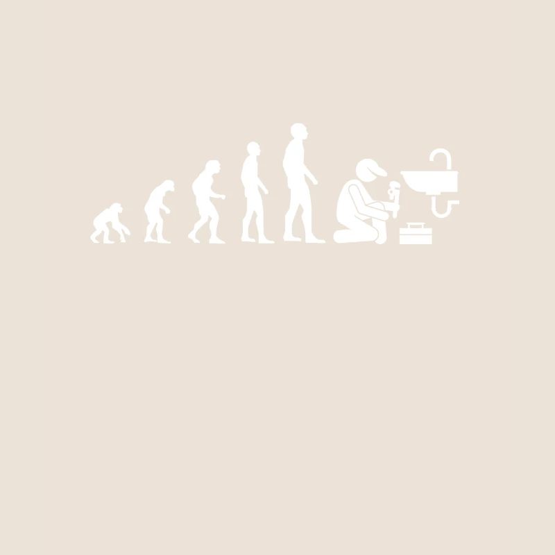 Evolution Klempner Humor Klempner Mann lustig