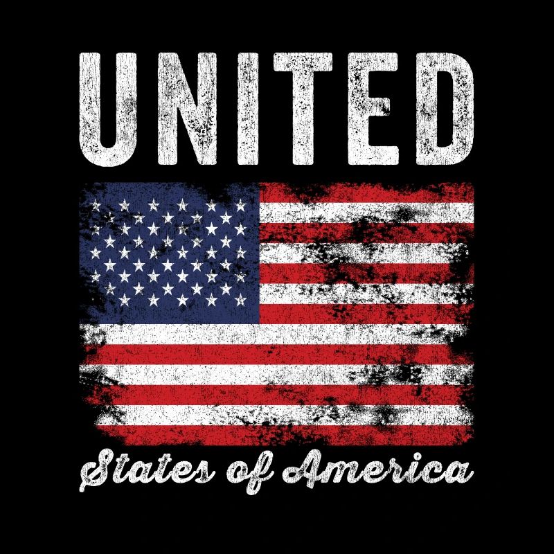 États-Unis d’Amérique Flag Distressed
