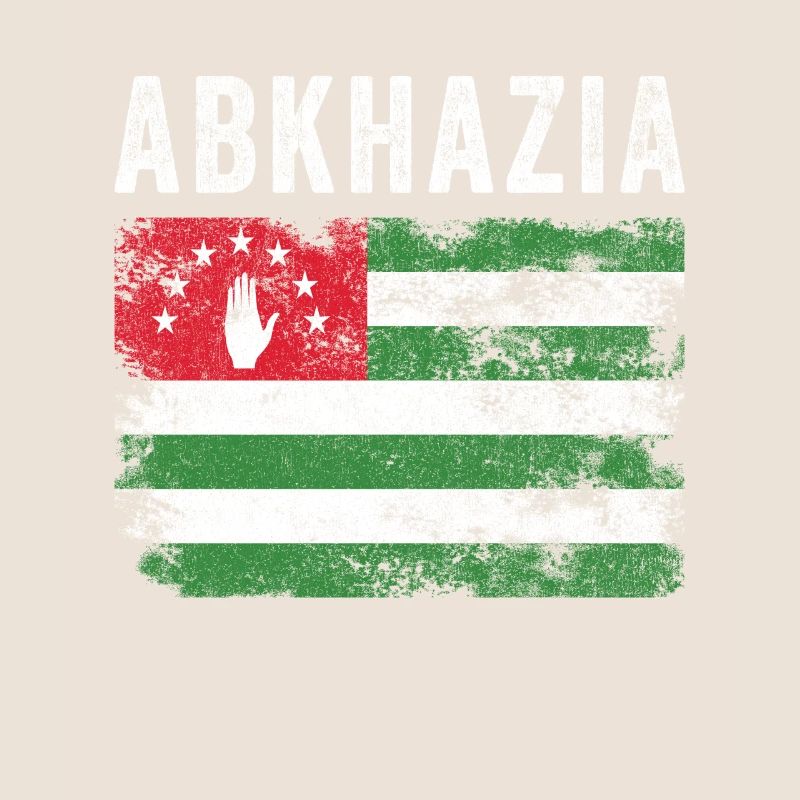 Drapeau de l’Abkhazie en détresse - Drapeau abkhaze