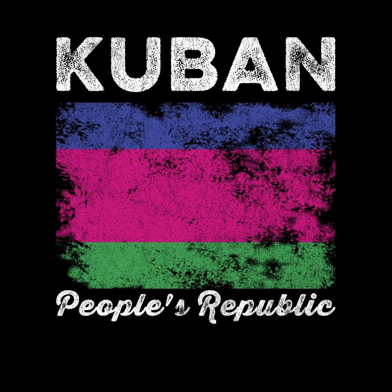 Le drapeau de la République populaire du Kouban en détresse