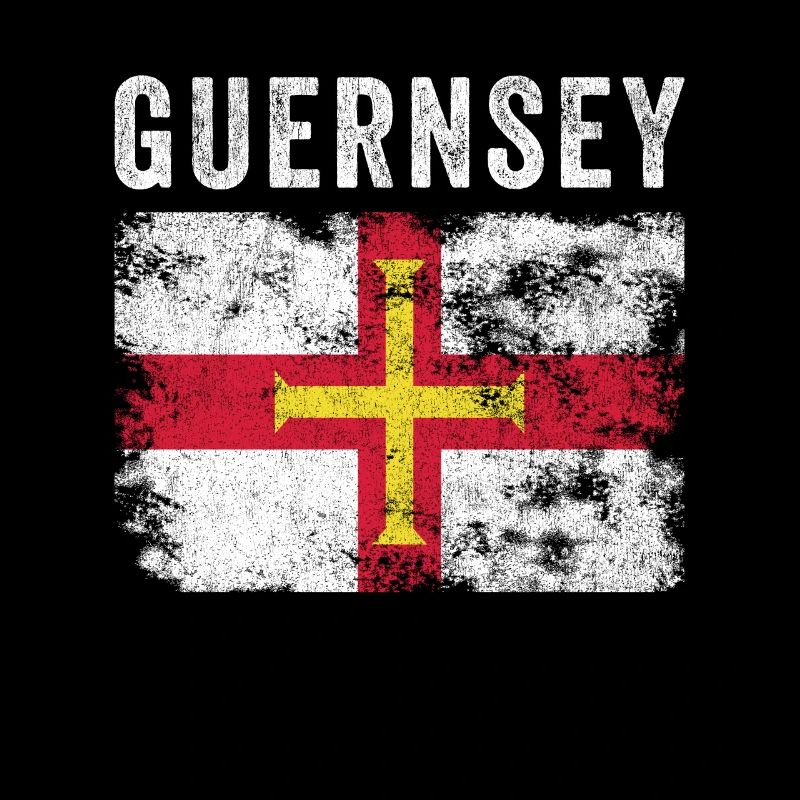 Guernsey Flag Distressed - Guernsey Flag