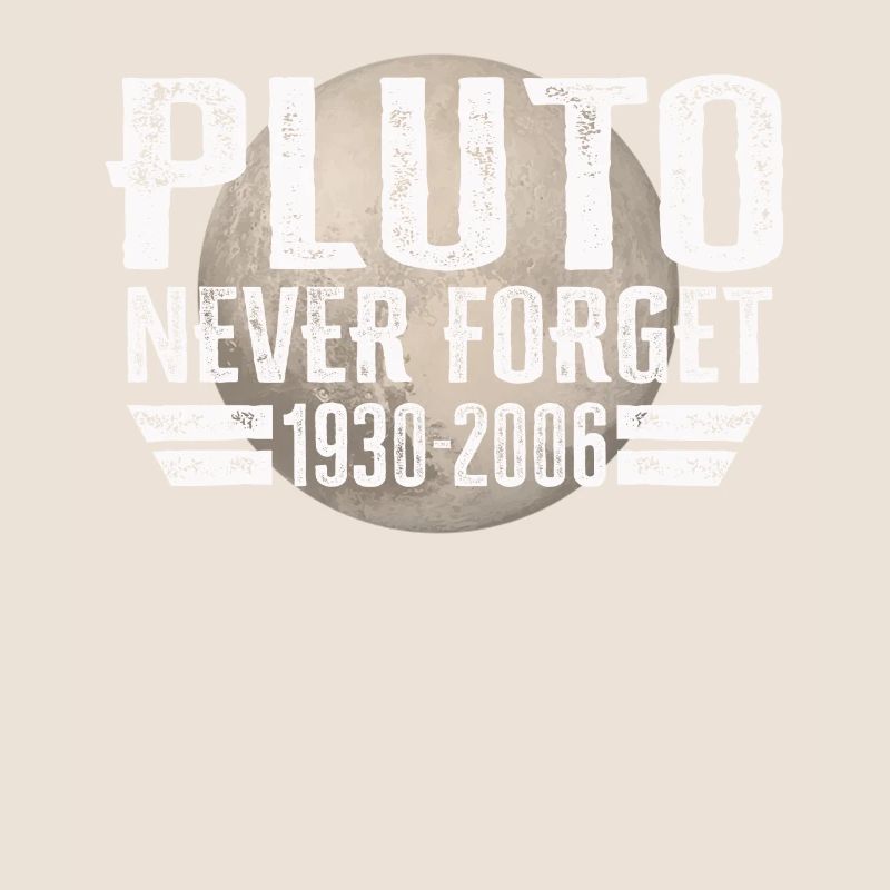 N’oubliez jamais Pluto Design Retro Style Funny Space
