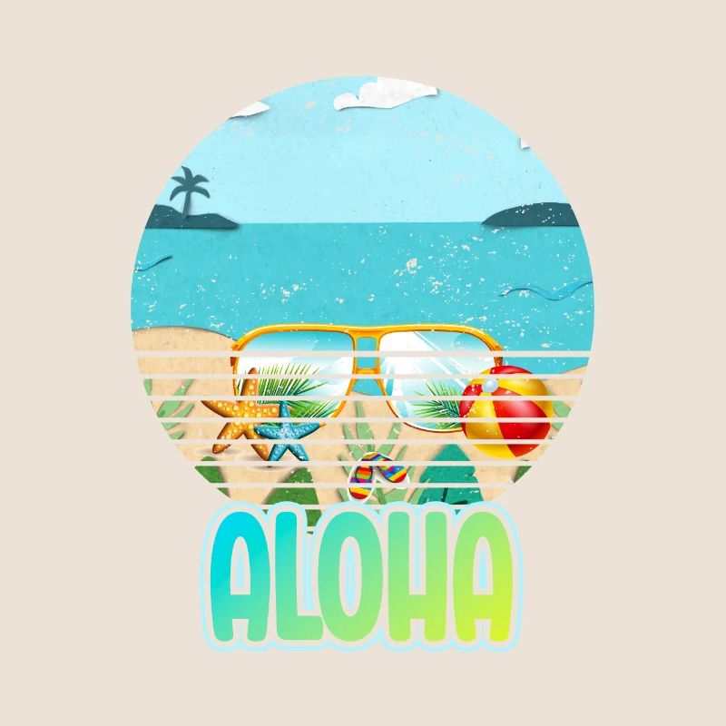 Plages d’Aloha Île tropicale d’été hawaïenne