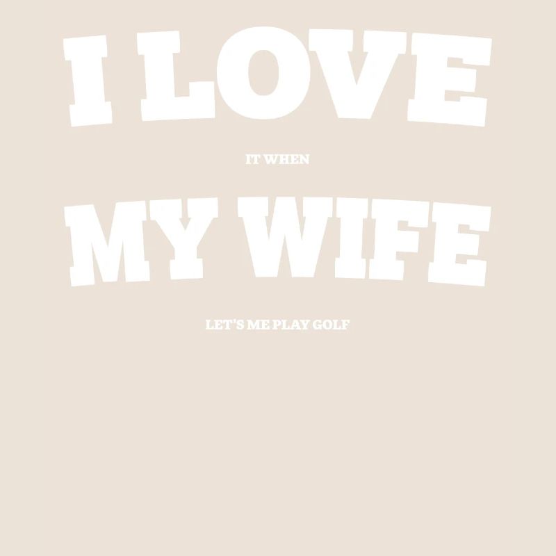 Golf Ehefrau Golfspieler Golftasche Ehemann Ball