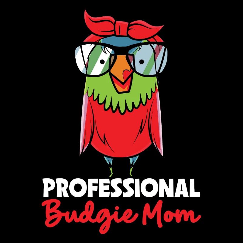 Budgie Mama Blue Parakeet Blue