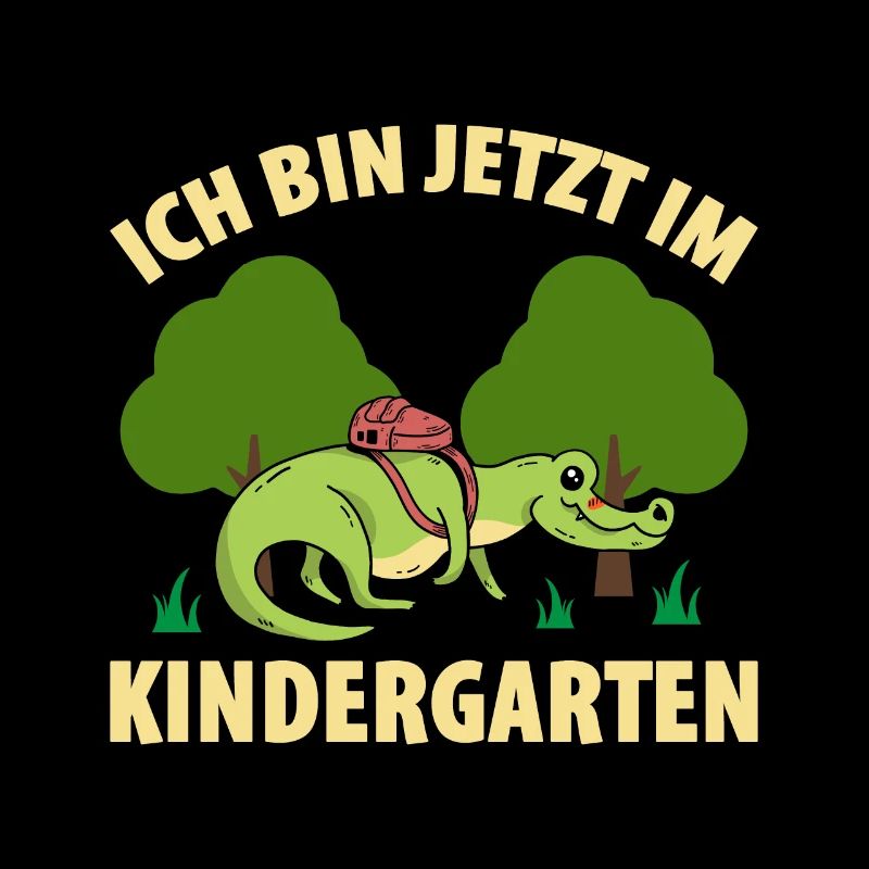 Ich Bin Jetzt Im Kindergarten Krokodil Geschenk