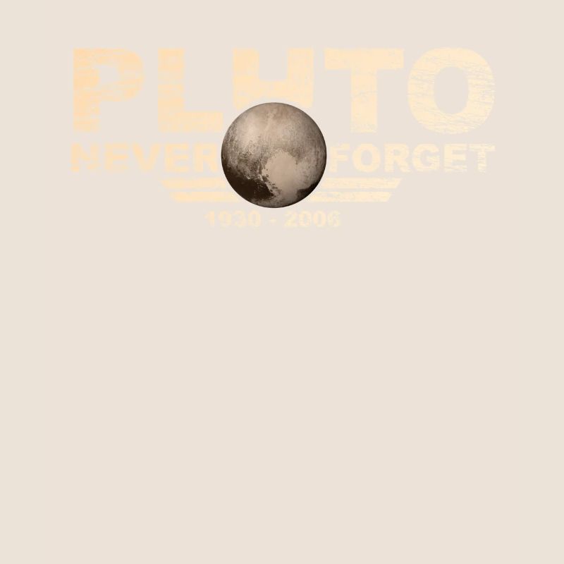 N’oubliez jamais Pluto Design Retro Style Funny Space
