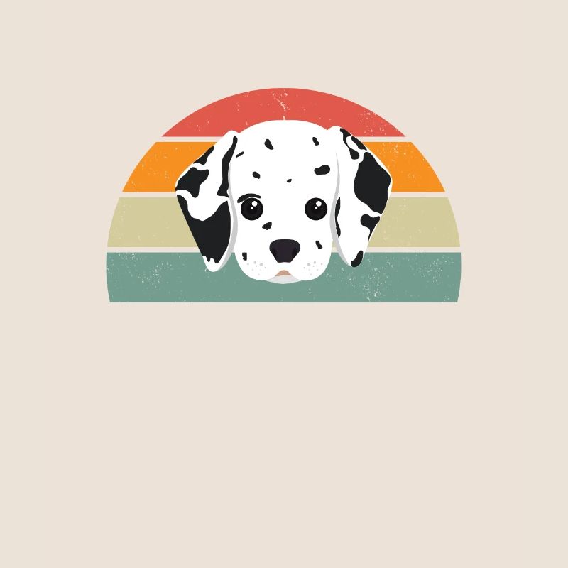 Dalmatian pattern vintage man personalized gift