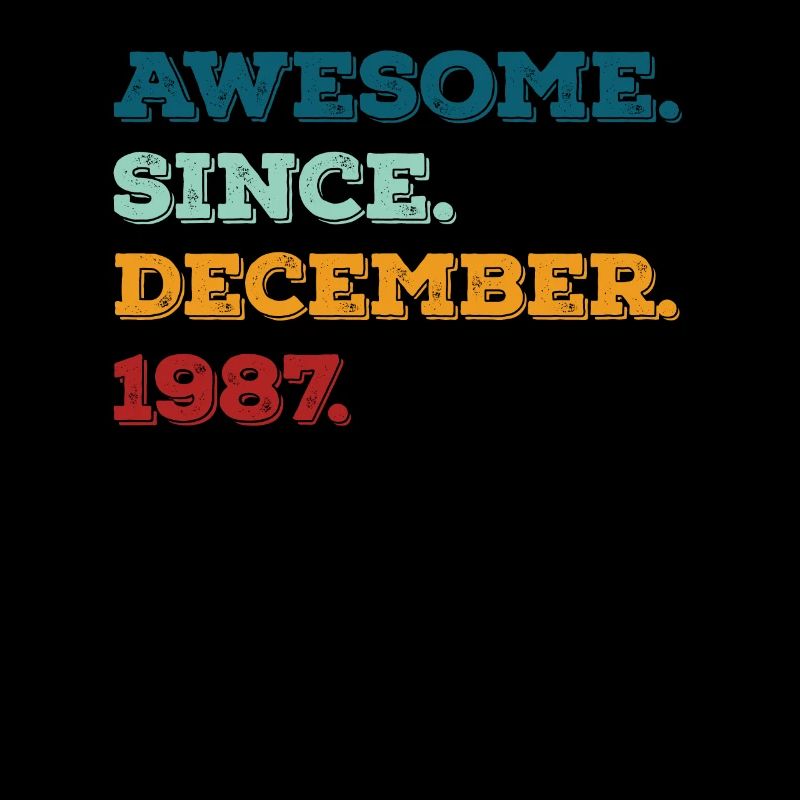 Anniversaire Décembre 1987 Né Année de naissance