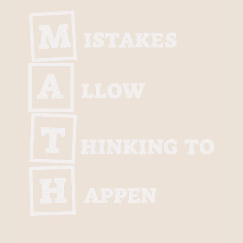 Mistakes Allow Thinking To Happen School Math