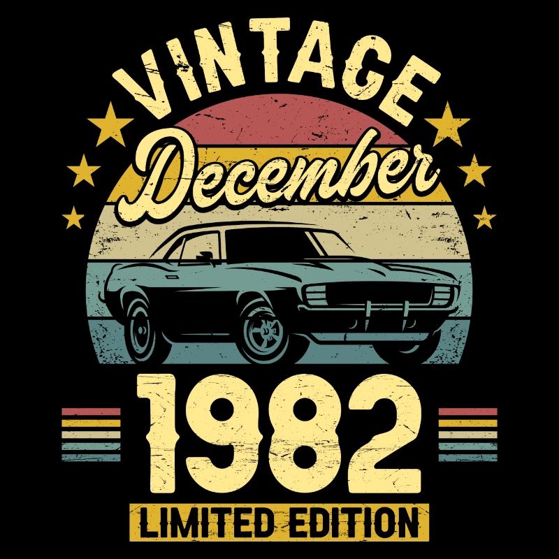 Vintage Décembre 1982 40 Ans Anniversaire