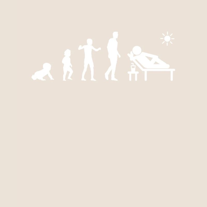 evolution pensionierter Mann Humor im Ruhestand