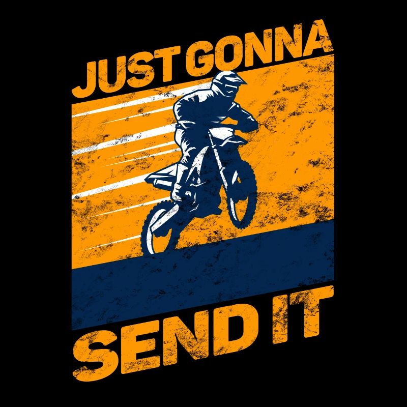 Je vais juste lui envoyer le drapeau américain Motocross