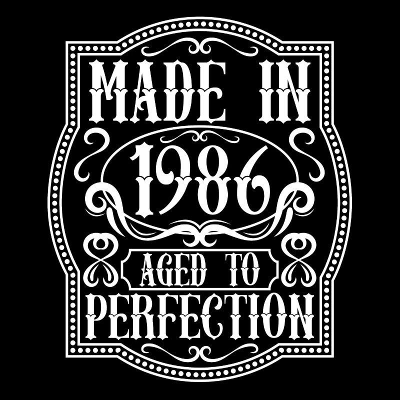 1986 Anniversaire né Année 86 Célébration