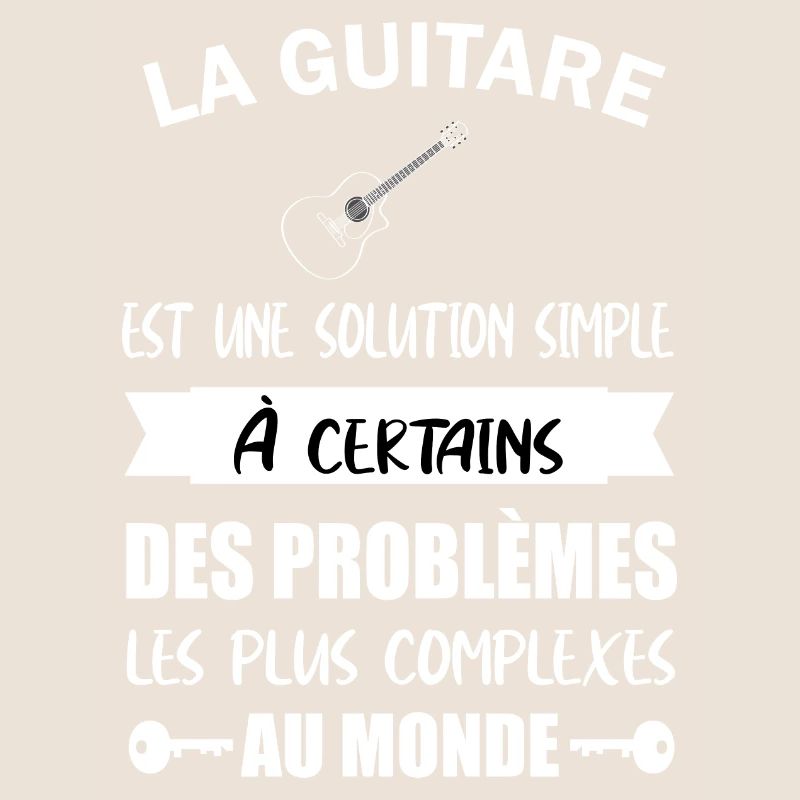 La guitare est une solution simple à certains
