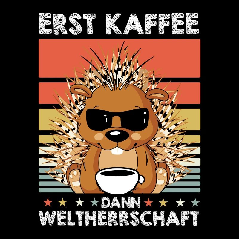 Stachelschwein Kaffee-Sonnenbrille