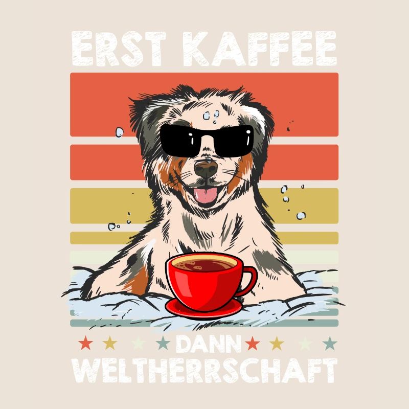 Australian Shepherd Sonnenbrille Kaffee