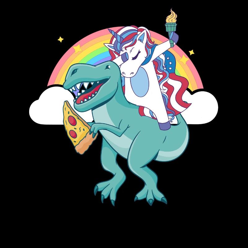 Dabbing Einhorn Reiten T Rex Jungen Mädchen Halloween