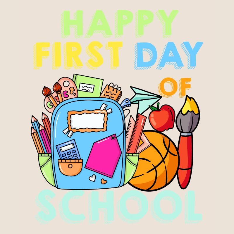 Frohen ersten Schultag