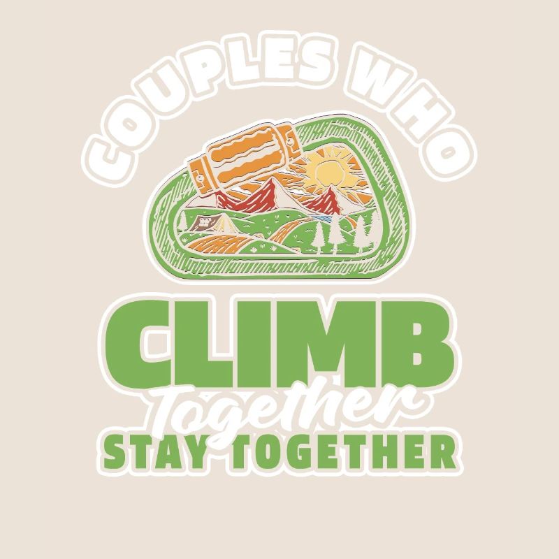 Climbing Climber Couple