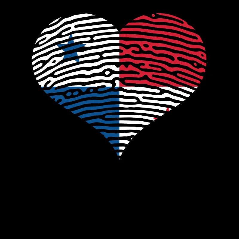 Drapeau du cœur du Panama Canal d’Amérique centrale