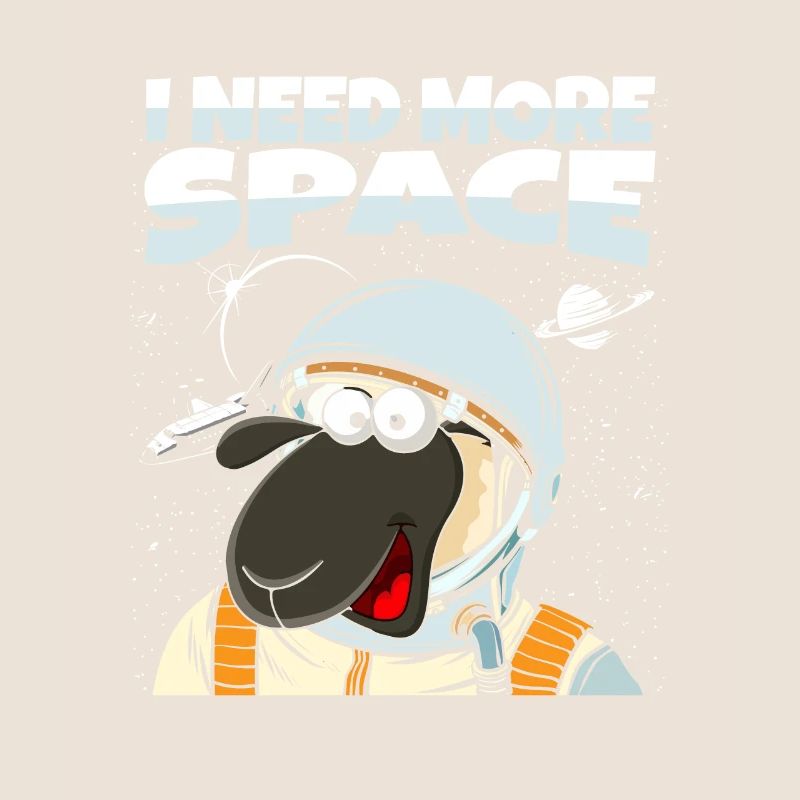 Schaf Astronaut I Need More Space