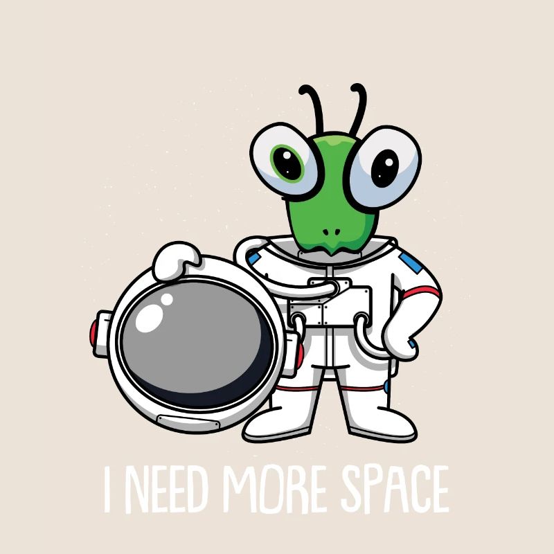 Mantis Gottesanbeterin Astronaut
