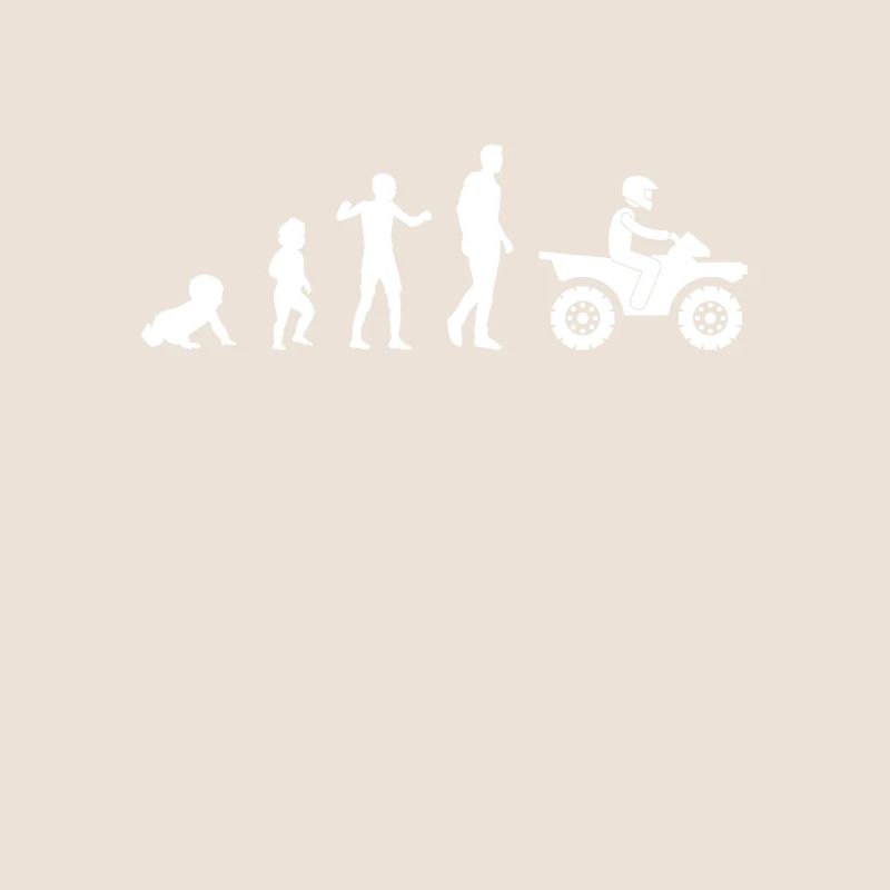 Evolution Baby Quad Mann Humor Geschenkidee lustig