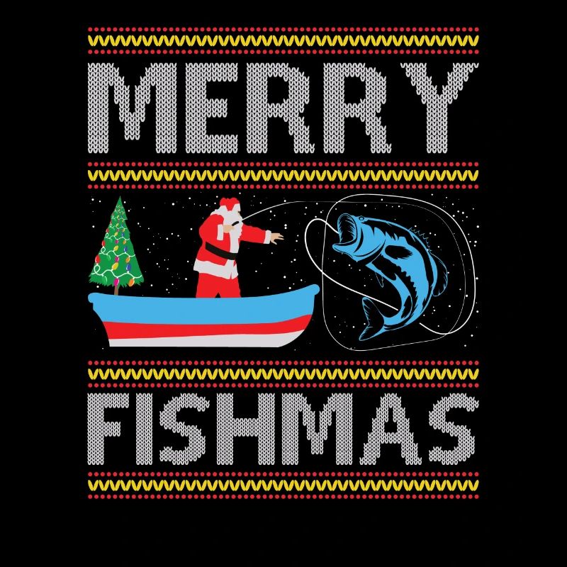 Pêcheur Noël Pêche Poisson Cadeau de pêche