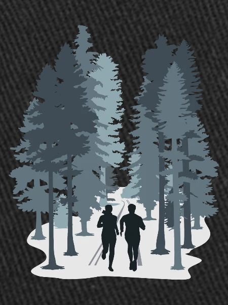 Courir, trail en forêt